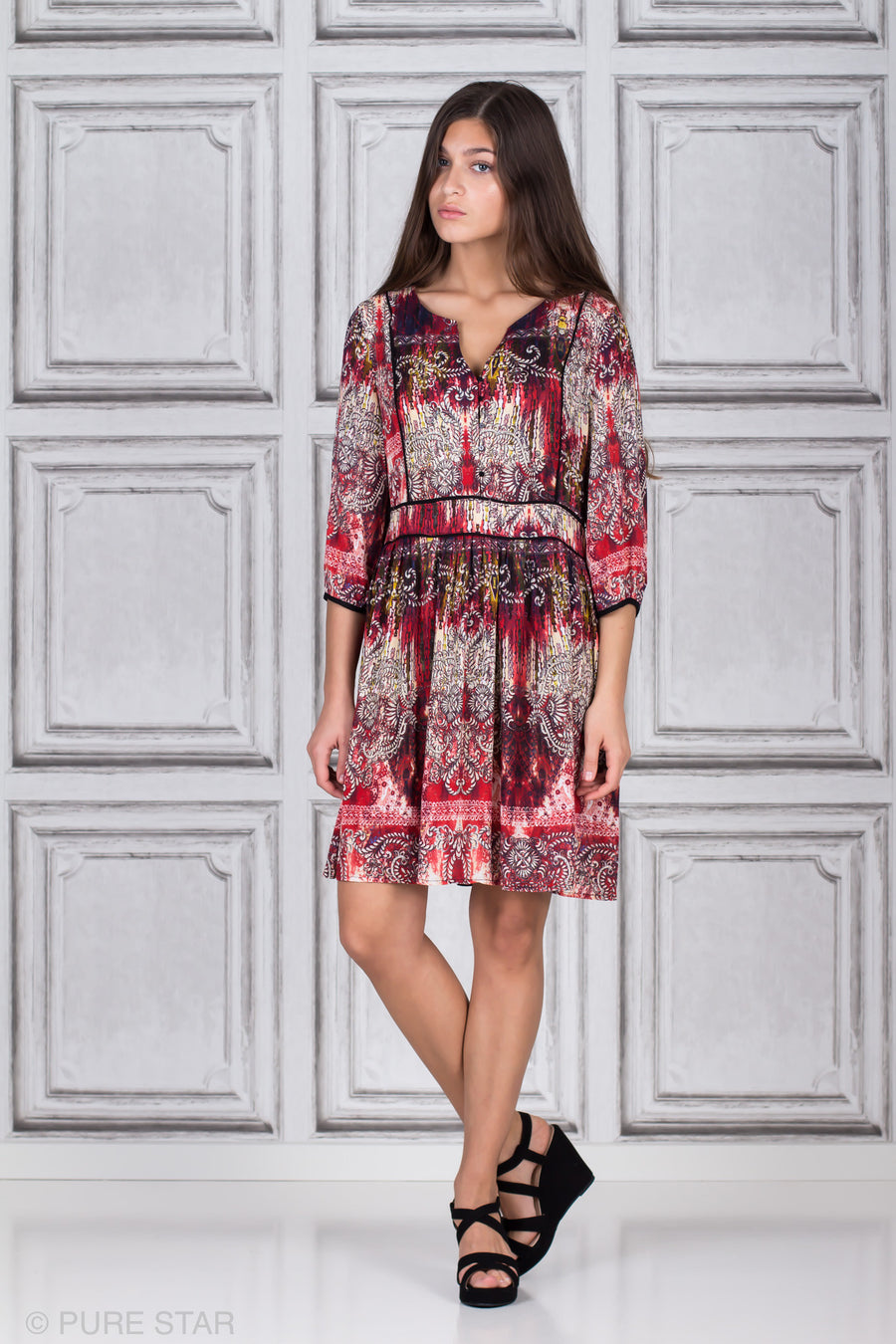 LOLA DRESS RED