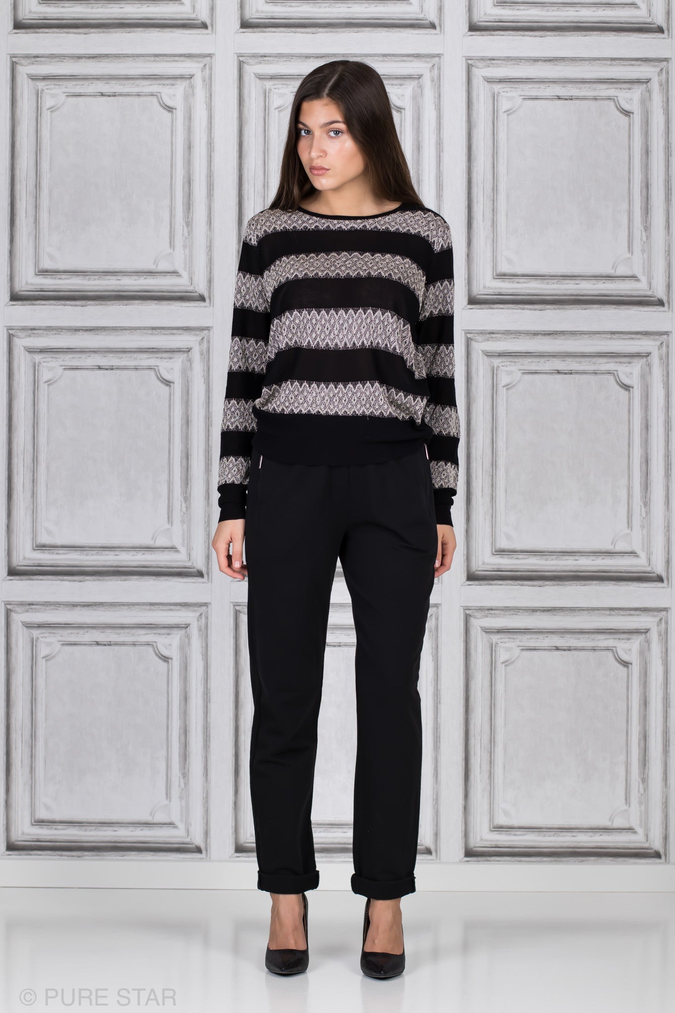 LISA KNIT BLACK