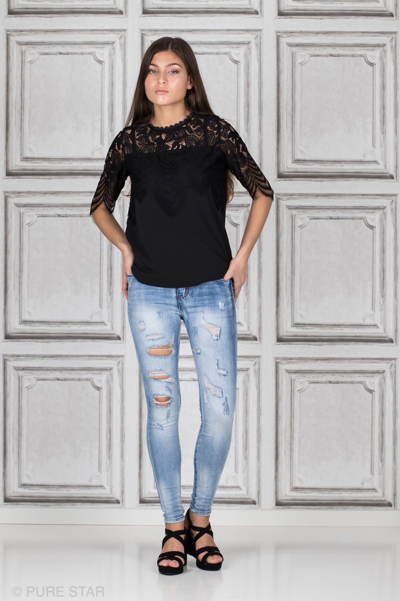 HALEY TOP BLACK