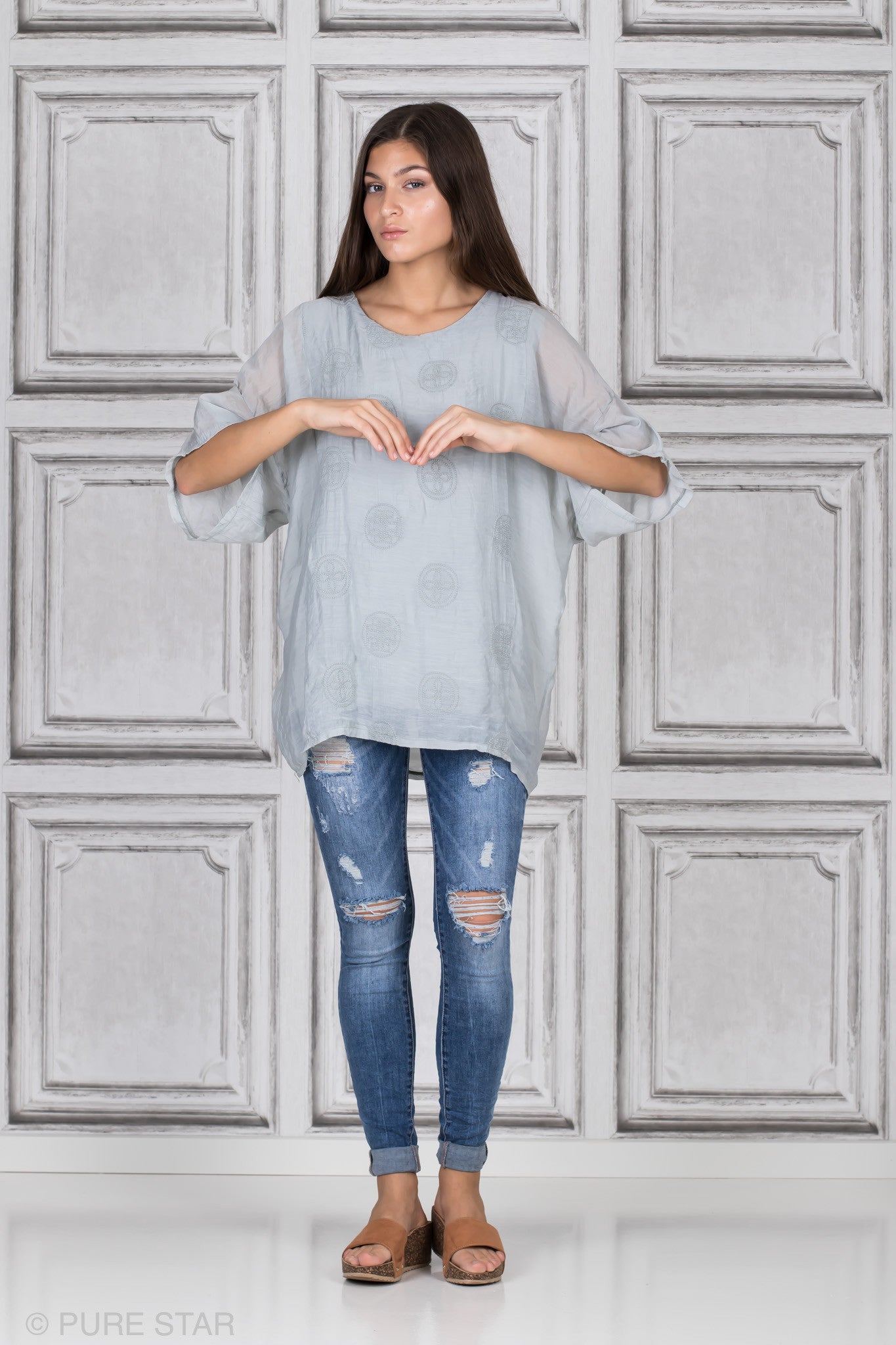 CADY TOP GREY