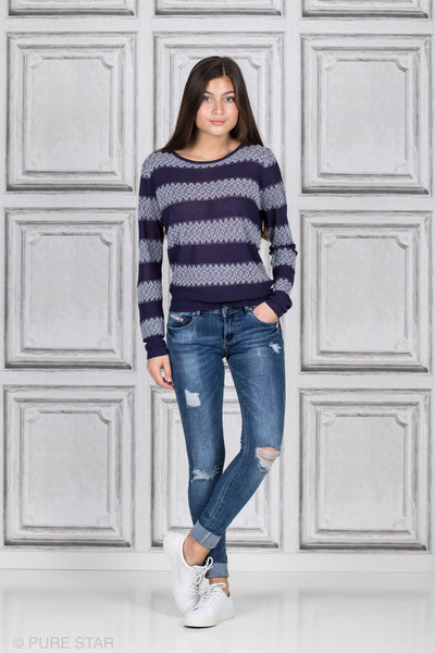 LISA KNIT NAVY