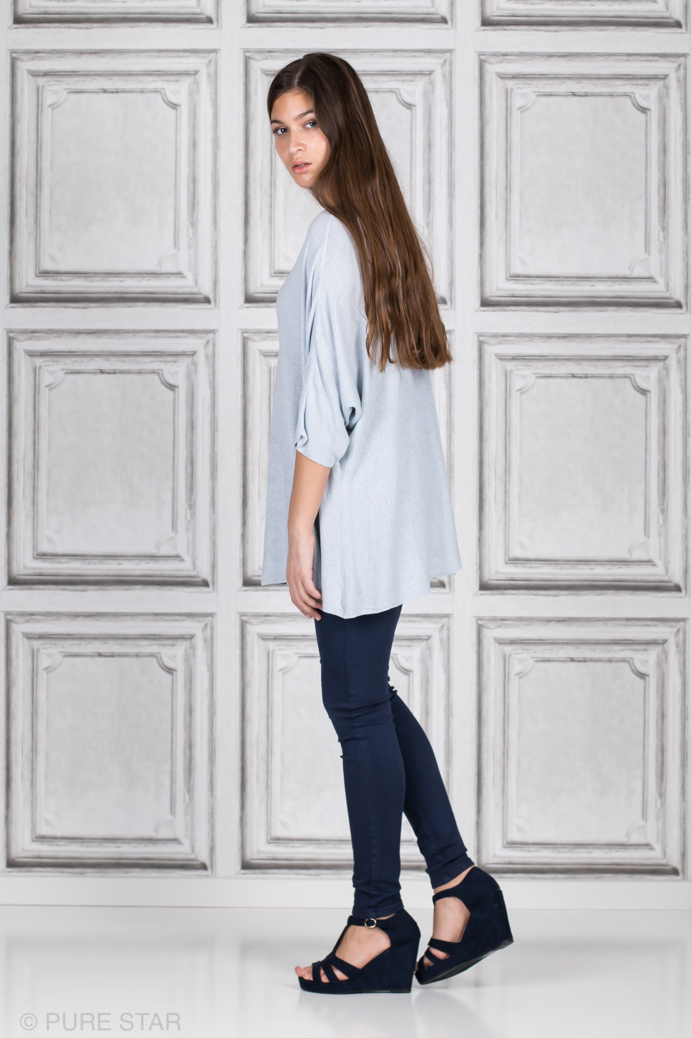 CLAIR KNIT LIGHT BLUE