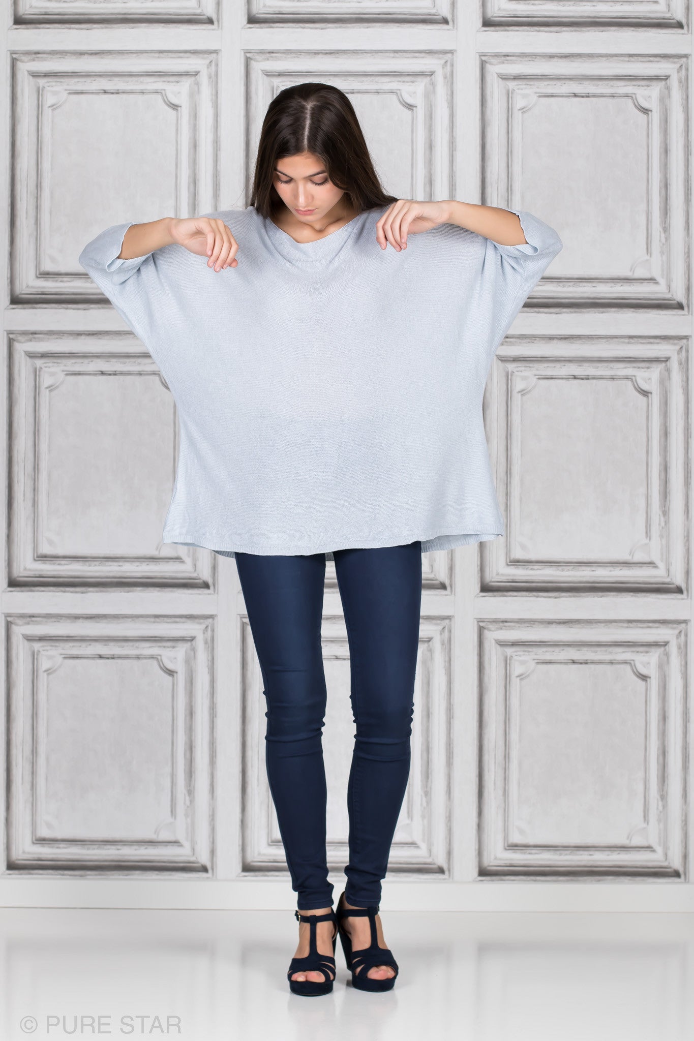CLAIR KNIT LIGHT BLUE