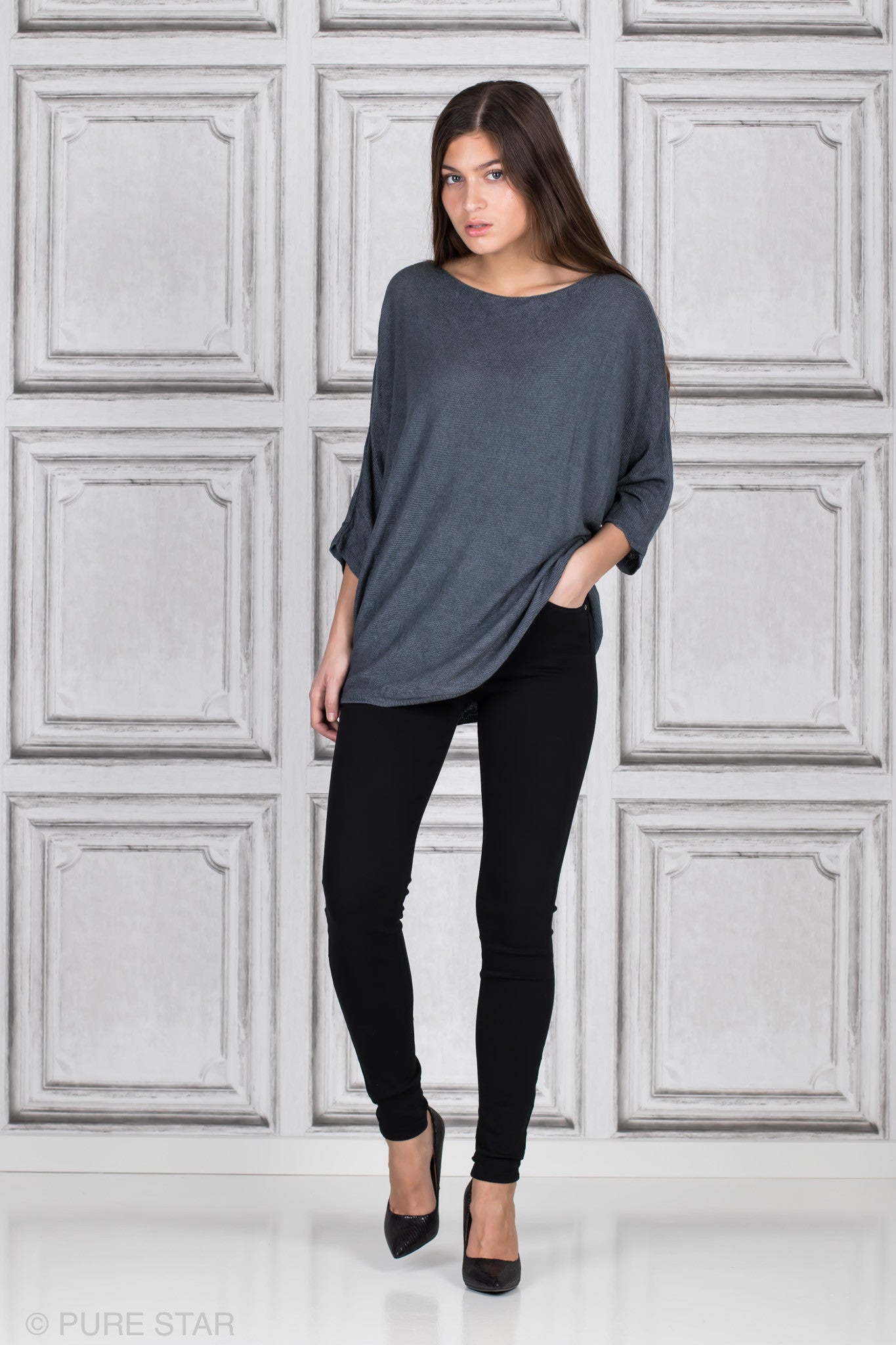 CLAIR KNIT GREY