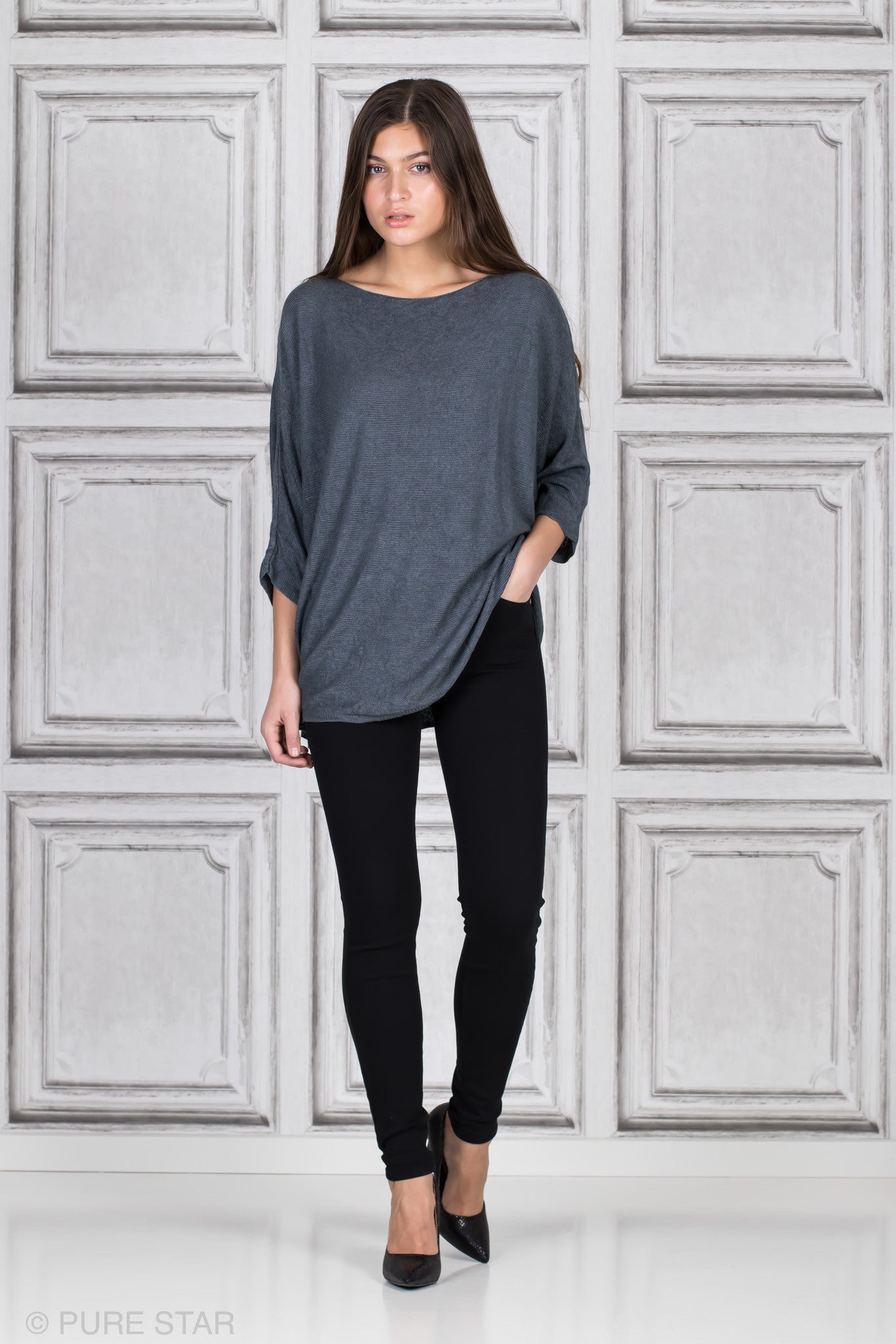 CLAIR KNIT GREY